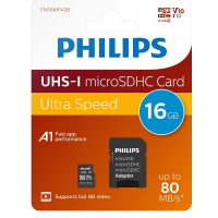 Philips Micro SDHC geheugenkaart class 10 inclusief SD adapter - 32GB FM32MP45B/00 FM32MP45B/10 098122